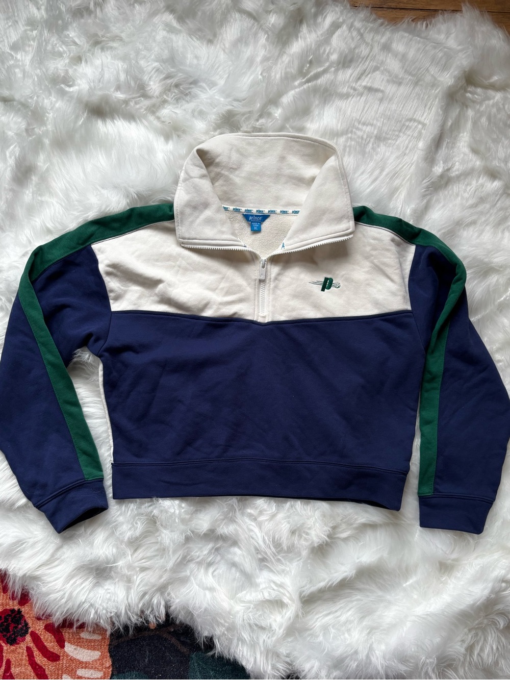 Prince Pickleball Quarter Zip French Terry Sweater SIZE XL